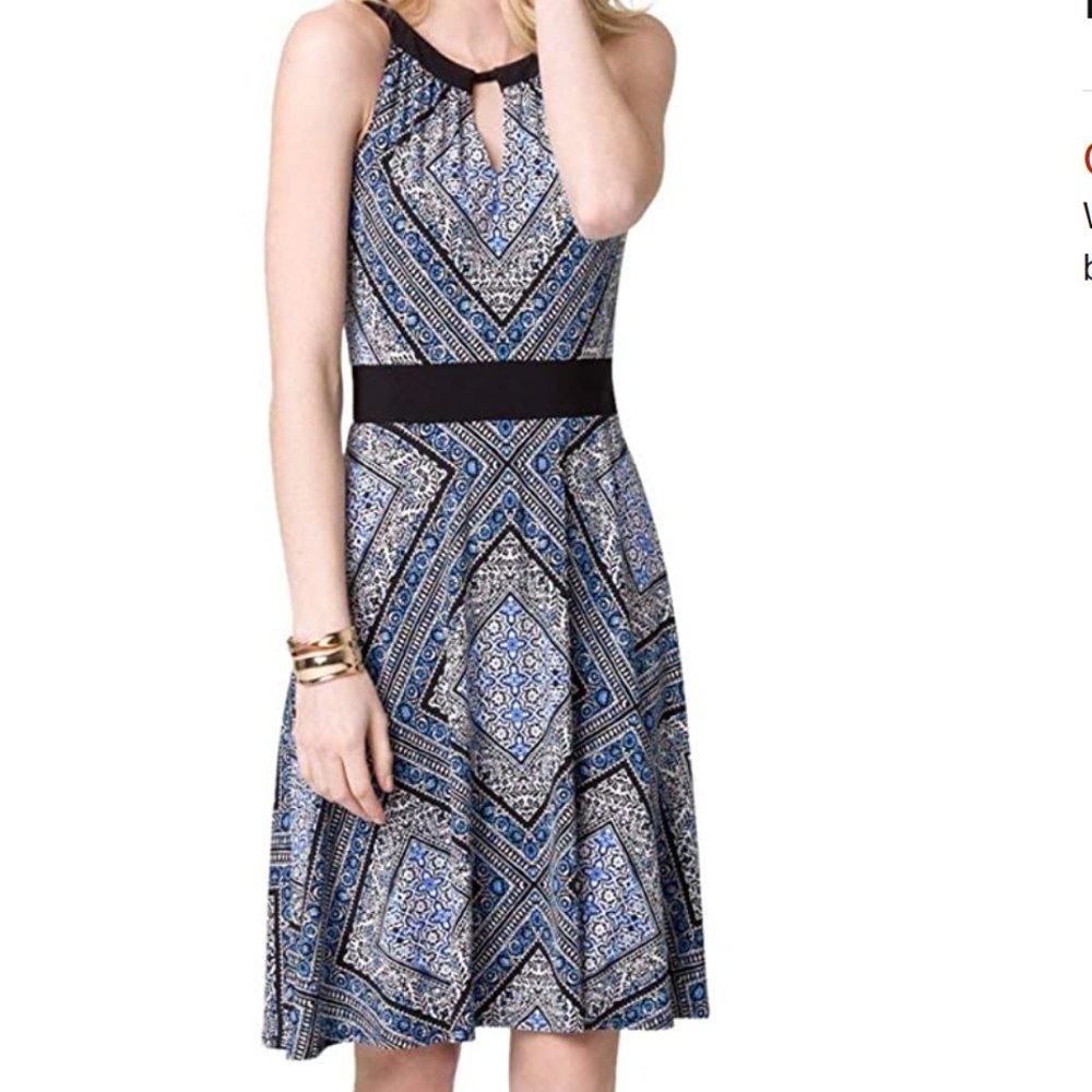 New with tags Le Chateau halter fit and flare summer dress